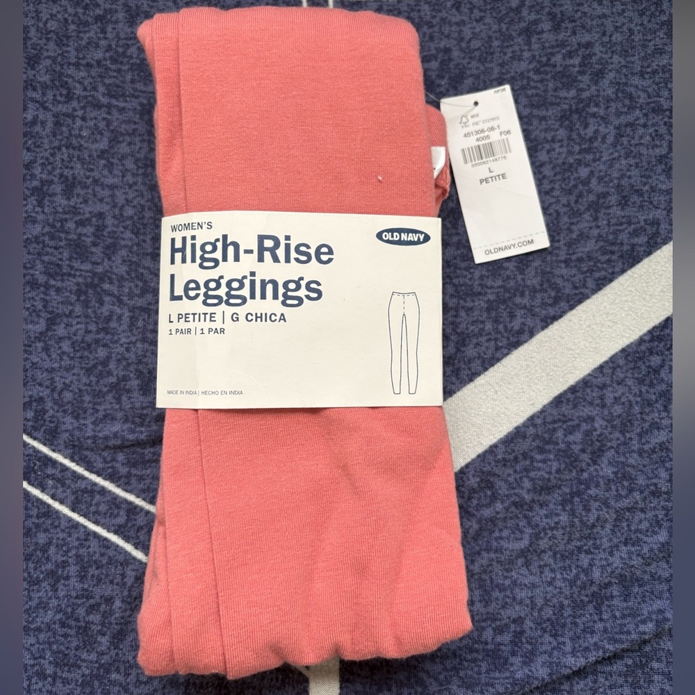 Old Navy Coral High-Rise Leggings